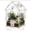 Small Reptile Enclosure Acrylic Spider Mantis Terrarium Sturdy Box with Slanted Roof Ventilation for Terrarium Accessories