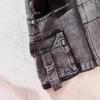 Harajuku Multiple Pockets Denim Skirt Vintage Goth Black Y2k Mini Skirt Fashion Womens Casual Versatile Sexy Streetwear