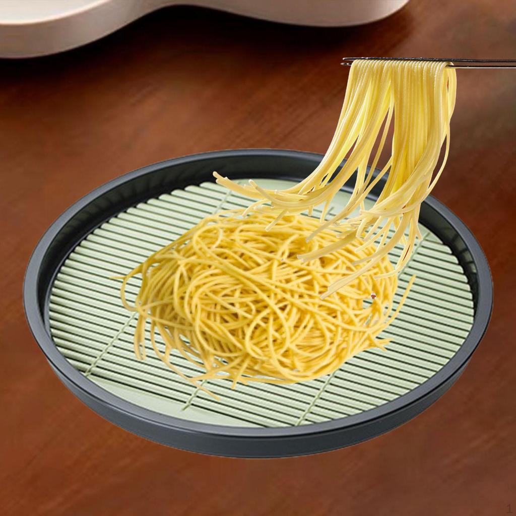 Cold Noodle Serving Platter with Drain Mat for Soba And Udon