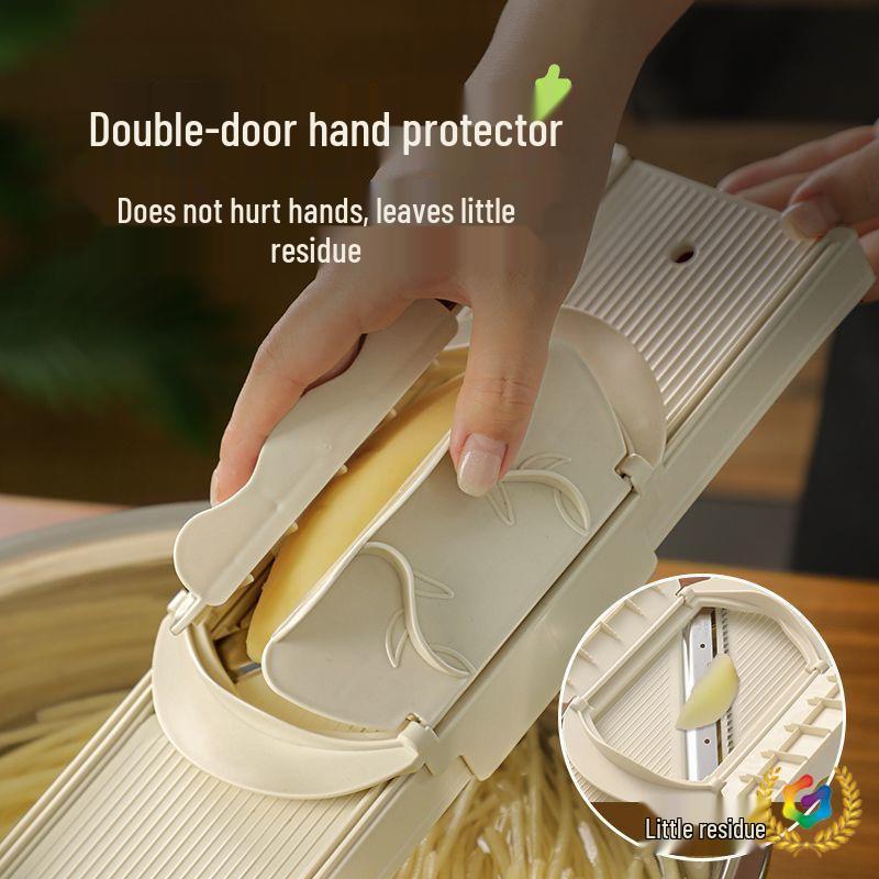 Multifunctional Potato Peeler, Grater, and Julienne Slicer with Hand Guard for Restaurants and Canteens