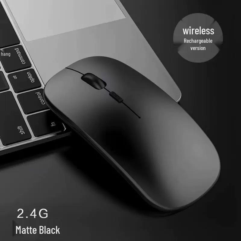 Rechargeable Dual-Mode Wireless Bluetooth Mouse with Custom Logo - Silent & Luminous for Business and Gaming