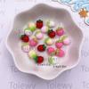 100pcs Resin Kawaii Mini Colorful Strawberry Art Nail Flatback Stone Applique DIY Scrapbook Earring Decor Accessories Crafts