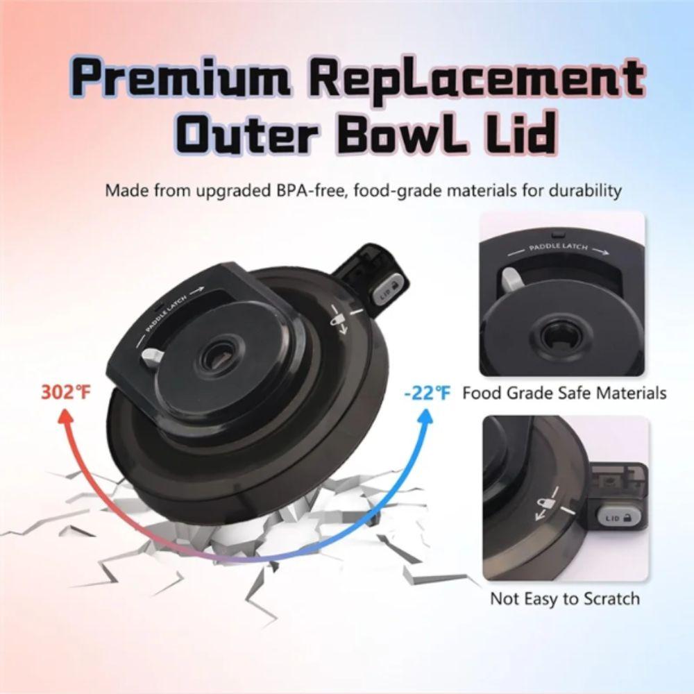 With Container Outer Bowl Lid For Series Ice Cream Makers Creami Lid Replacement Part  For Ninja