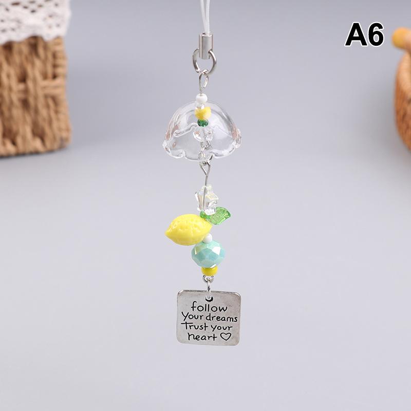 Cute Wind Chime Pendant Keyring Phone Lanyard Decorative Accessories Home Decorations Bag Camera Keychain Wind Chime Pendant