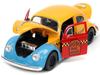 JADA TOYS Sesame Street Oscar Figure Volkswagen Beetle 1959 Hollywood Ride Sesame Street Beetle with Oscar 32801 1/24 & [Used]