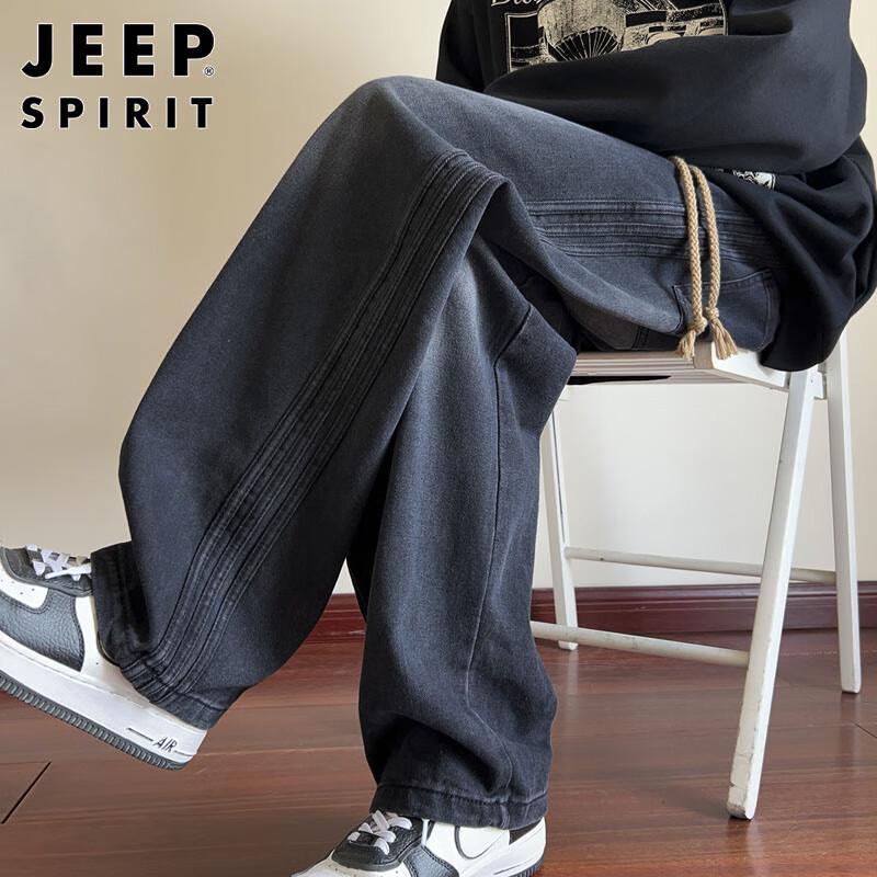 JEEP SPIRIT Men's Straight Loose Fit Jeans