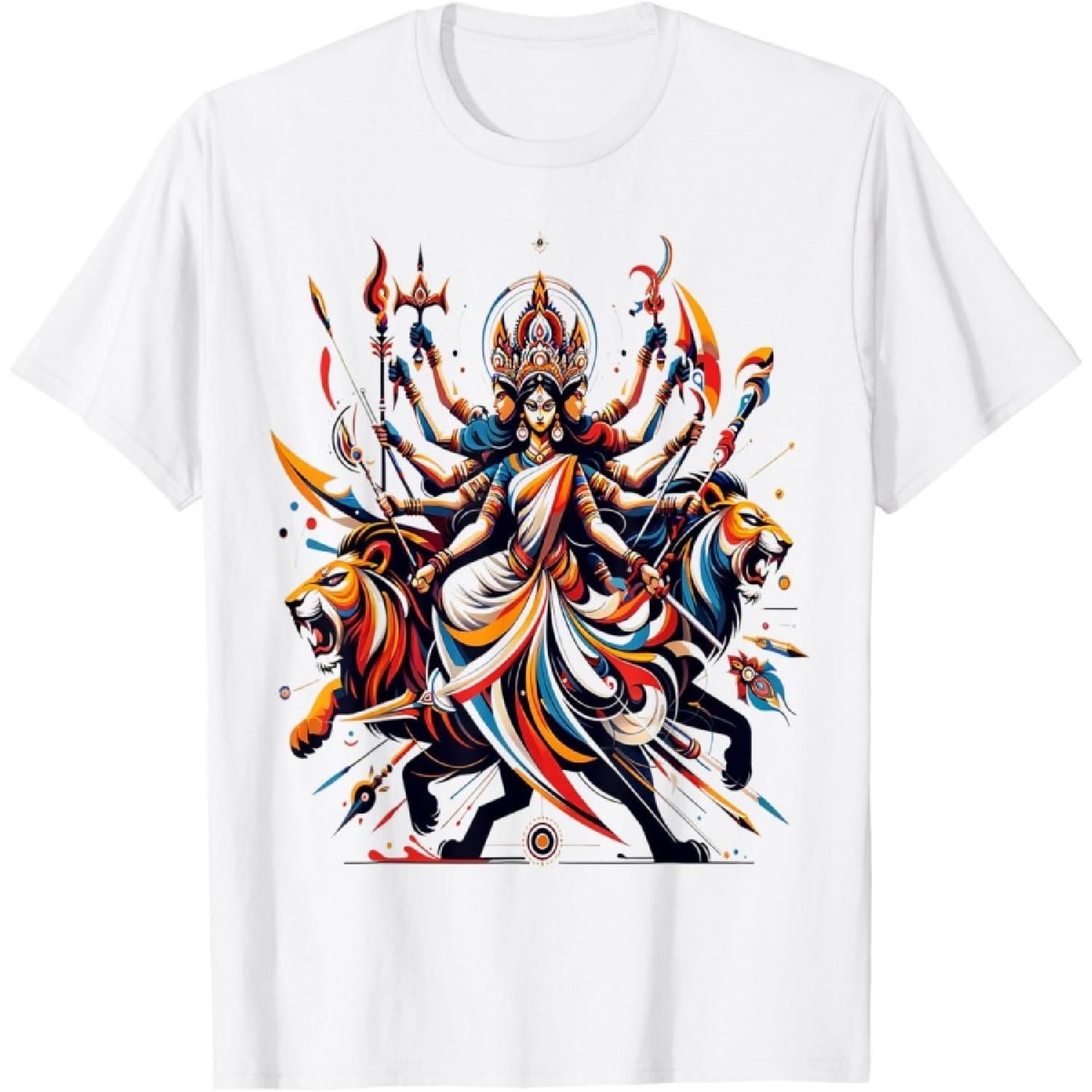 Хиндуизм Богиня Дурга Духовность Футболка, Маленькая S