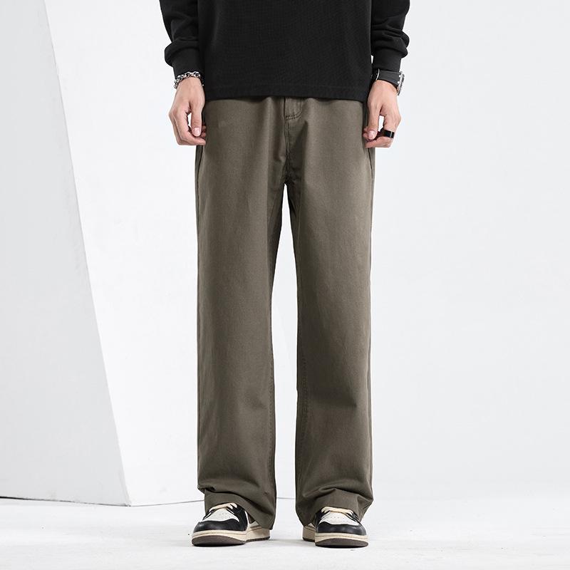 Mingge 2025 Herren Frühling/Sommer Locker Gerade Hose - Trendig, Einfarbig, Lässig und Vielseitig.