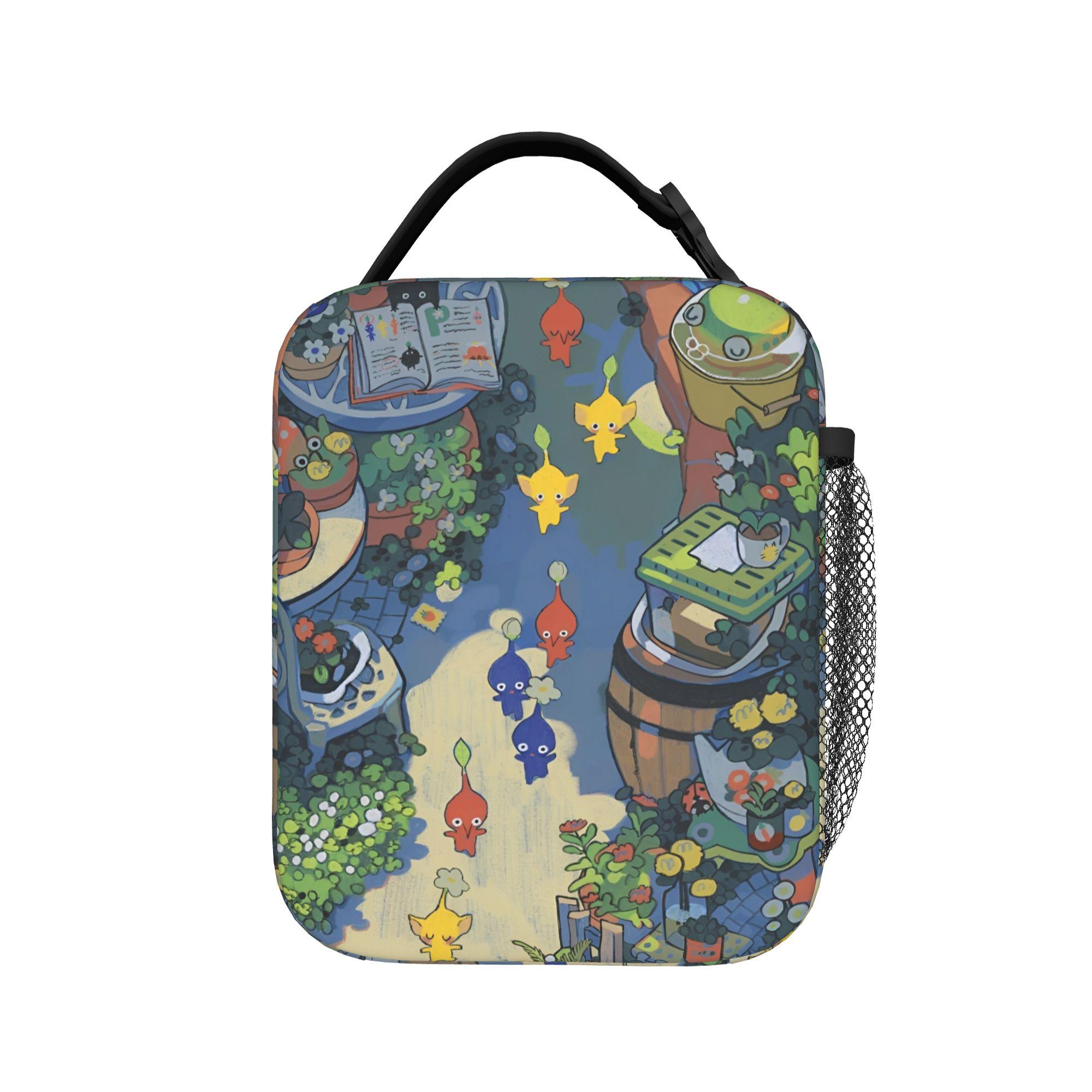 Pikmins Rescue Pup Oatchi Geïsoleerde Lunchtassen Groot Maaltijdcontainer Thermische Tas Tote Lunchbox Strand Reizen Voedsel Handtassen One Size