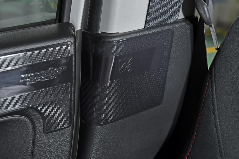 MONSTER SPORT Seat Belt Protectors for Toyota Alto Works Set of Scratch Interior Made In [HA36S], 4, Prevention, Protection, Japan, Black,