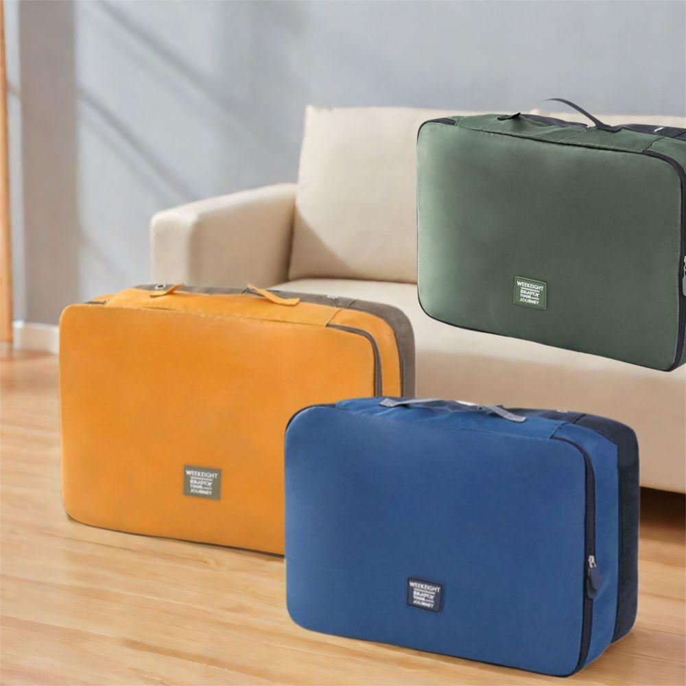 Пылезащитный Хлопковый Компрессионный Мешок для Одеяла, Экономящий Место Мешок для Хранения Одежды и Одеял для Дома синий