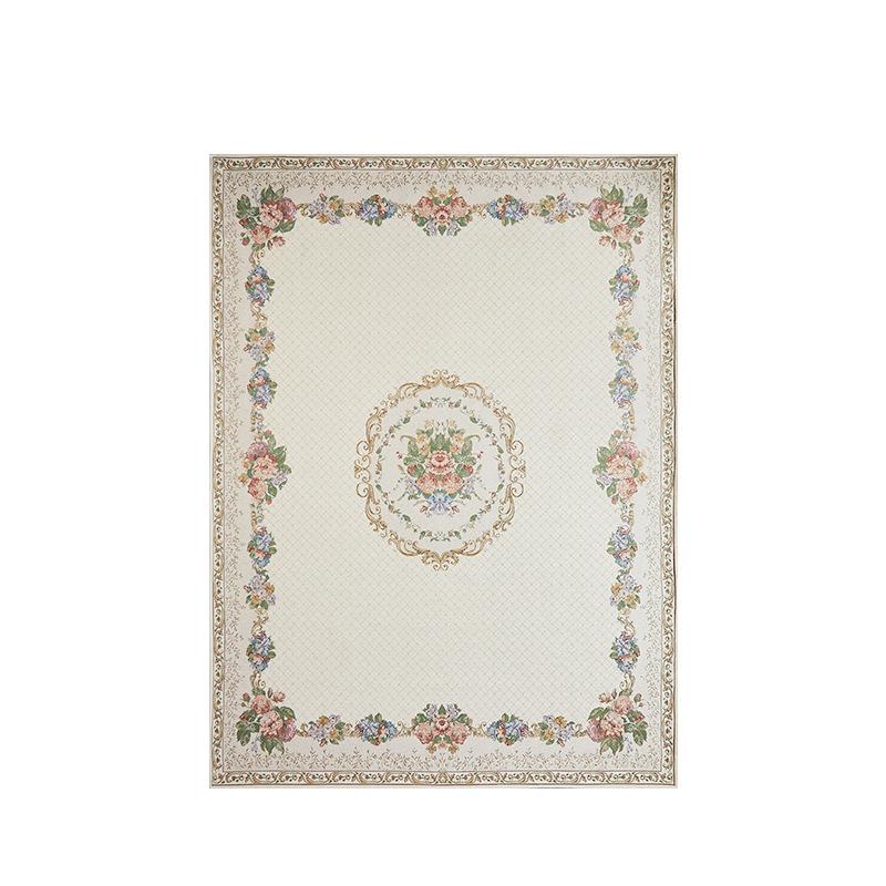 Retro European Non-Slip Floor Mat for Living Room, Bedroom & Doorway