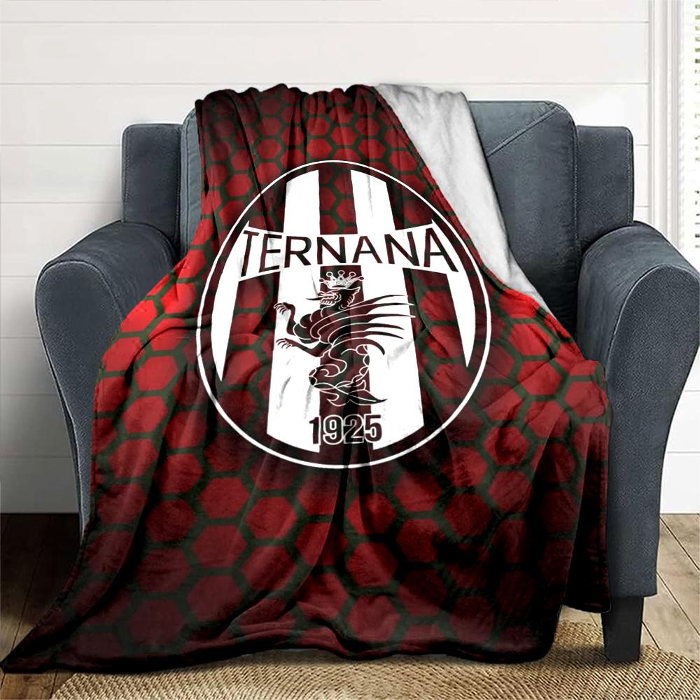 Ternana Calcio Print Flannel Blanket High Quality Warm Comfortable Cover for All Seasons Perfect for Gifts Home Decor