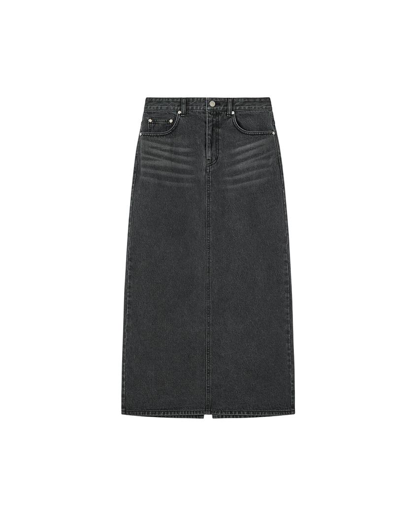 Rest And Recreation Denim Maxi Skirt - Black