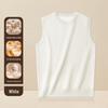 Men's Wool Modal Sweater Vest - Velvet Lined, Warm & Thick for Autumn/Winter