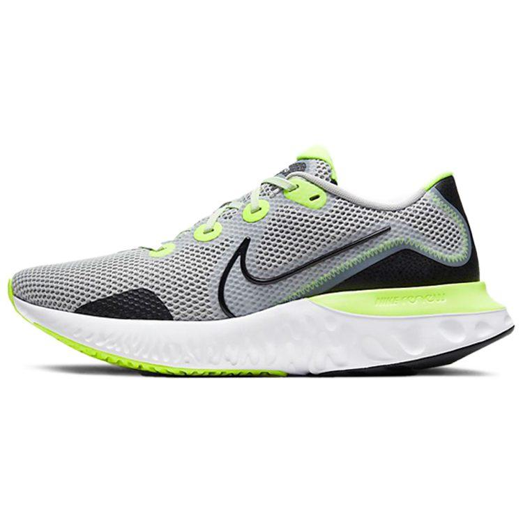 Nike Renew Run Abrasion Resistant Breathable Abrasion Resistant Breathable Low Top Running Shoes Men's Black Gray Green CK6357-006