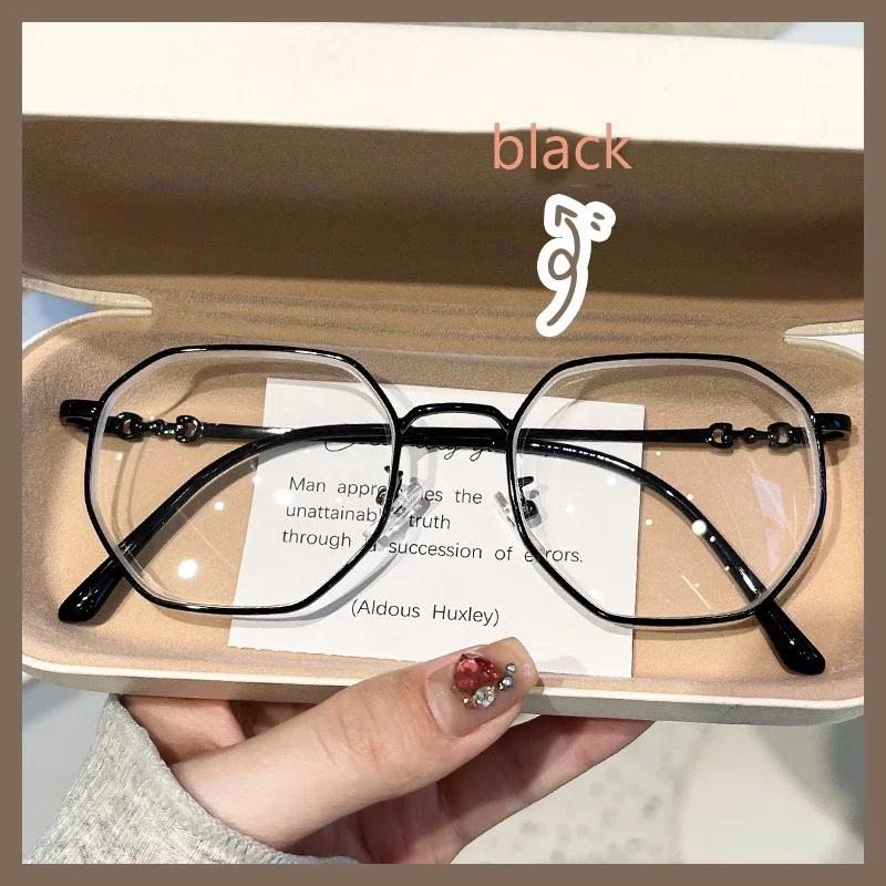 Oversized Ladies Myopia Glasses Anti Blue Light Blocking Men's Computer Minus Eyeglasses Diopter 0 To -4.0 Near Sight Eyewear
