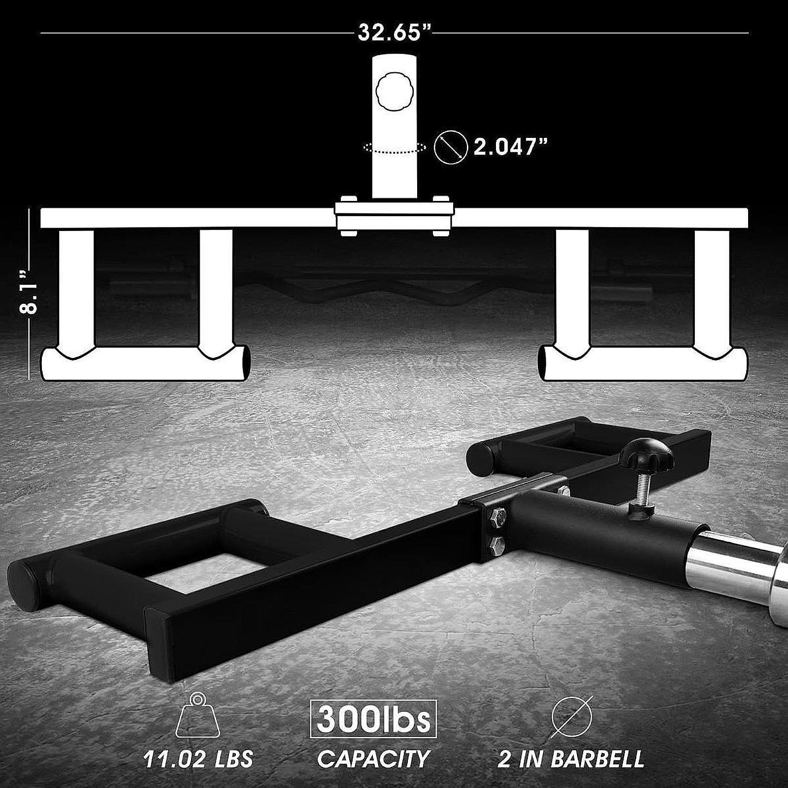 Handle Attachment for 2  Barbell Bar