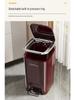 Luxury Pedal Trash Bin with Lid: Hands-Free Operation for Kitchen, Living, Dining, Bedroom
