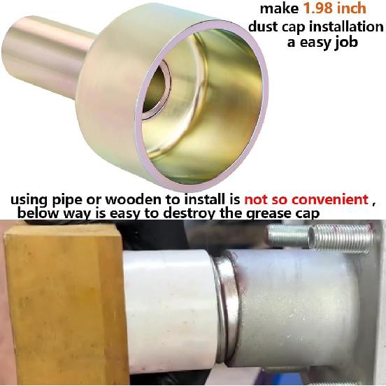 Trailer Dust Cap Tallation Tool 1.98 Inch Trailer Dust Cap Tool Axle Grease Cap Tool (1.98 '' Dust Cap Driver)