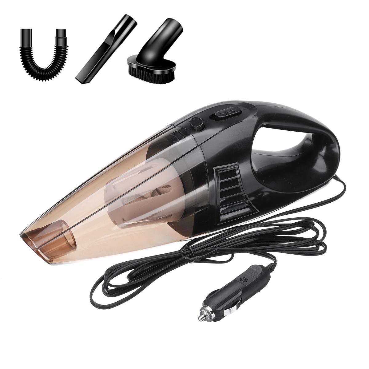 

Портативные автомобильные пылесосы 3-в-1, Водонепроницаемый автомобильный пылесборник, Ручной проводной набор пылесоса (100 Вт 3200 Па Сильное всасывание) Wired чёрный