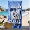 Dallas Cowboys Custom Beach Towel, Print Your Name Text Lightweight Absorbent Towel for Swimming Travel