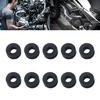 10x Rubber Side Cover Grommets Upper Tail Lower Middle Fairings Rings Nuts