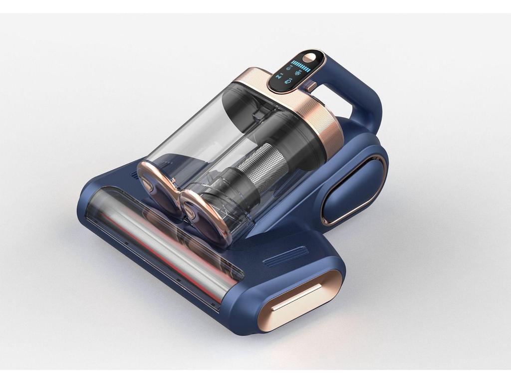 UV Ultrasonic Dual Dust Cup Mite Remover with Roller Brush & Patting Filtration for Home Use