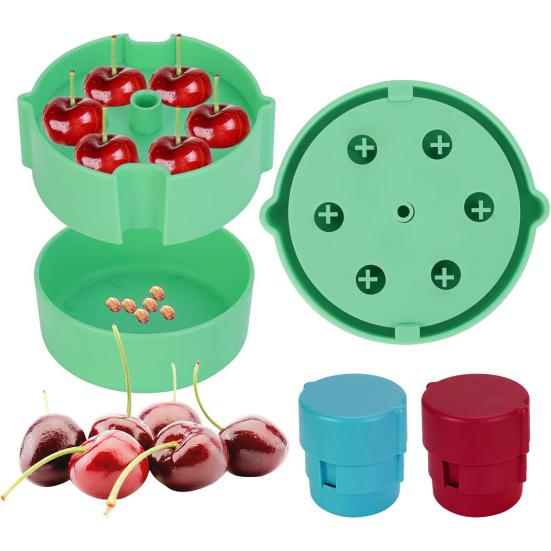Cherry Pitter Tool Multi-Fruit Stone Remover for Cherries Olives Small Plums Efficient