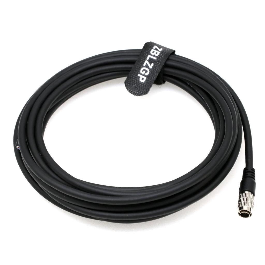 ZBLZGP Hirose Shielded Male To for FLIR CCD GIGE Industrial Camera Machine Vision HR25-7TP-8S 8-Pin Cable, Female, ACC-01-3000 (Male 8-Pin Cable,