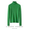 Women's High Neck 100% Pure Cashmere Sweater - Thickened, Slimming, Warm Knit Base Layer