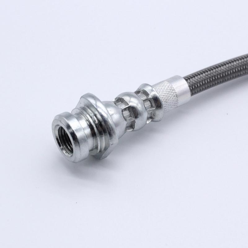 Upgraded Stainless Steel Braided Hoses Reliable & Noise Reducing Brake Hoses Vehicle Accessories H1717SSPAIR ZPN-41941