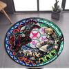 Kingdom Hearts Cartoon Pattern Area Rug Round Floor Mat Living Room Carpet Bathroom Kitchen Rug Doormat Non-slip Floor Mat