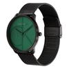 CALVIN KLEIN watch quartz movement steel strap 40mm green dial unisex 25300013