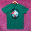 Santa Snoopy Dont Stop Believin Peanuts Christmas Tee L