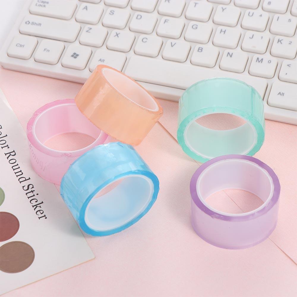 Relaxing Sticky Ball Rolling Tapes DIY Colorful Rolls Adhesive Tapes Crafting Making Colored Ball Ball Sticky Tapes Adult