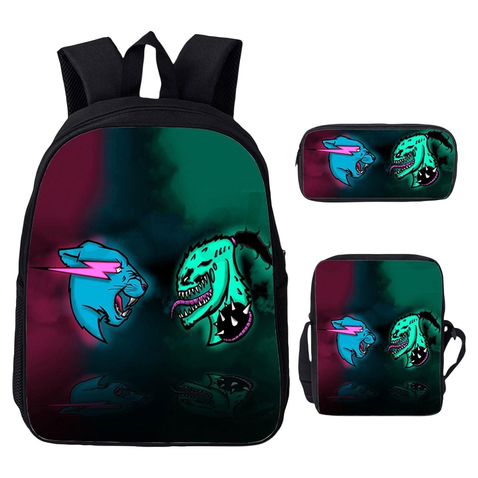 

Аниме Периферийный Повседневный Рюкзак Студенческий Рюкзак, Подарок к школе, Школьная Сумка, Сумка для Ланча, Сумка для Карандашей Набор из Трех Предметов One Size