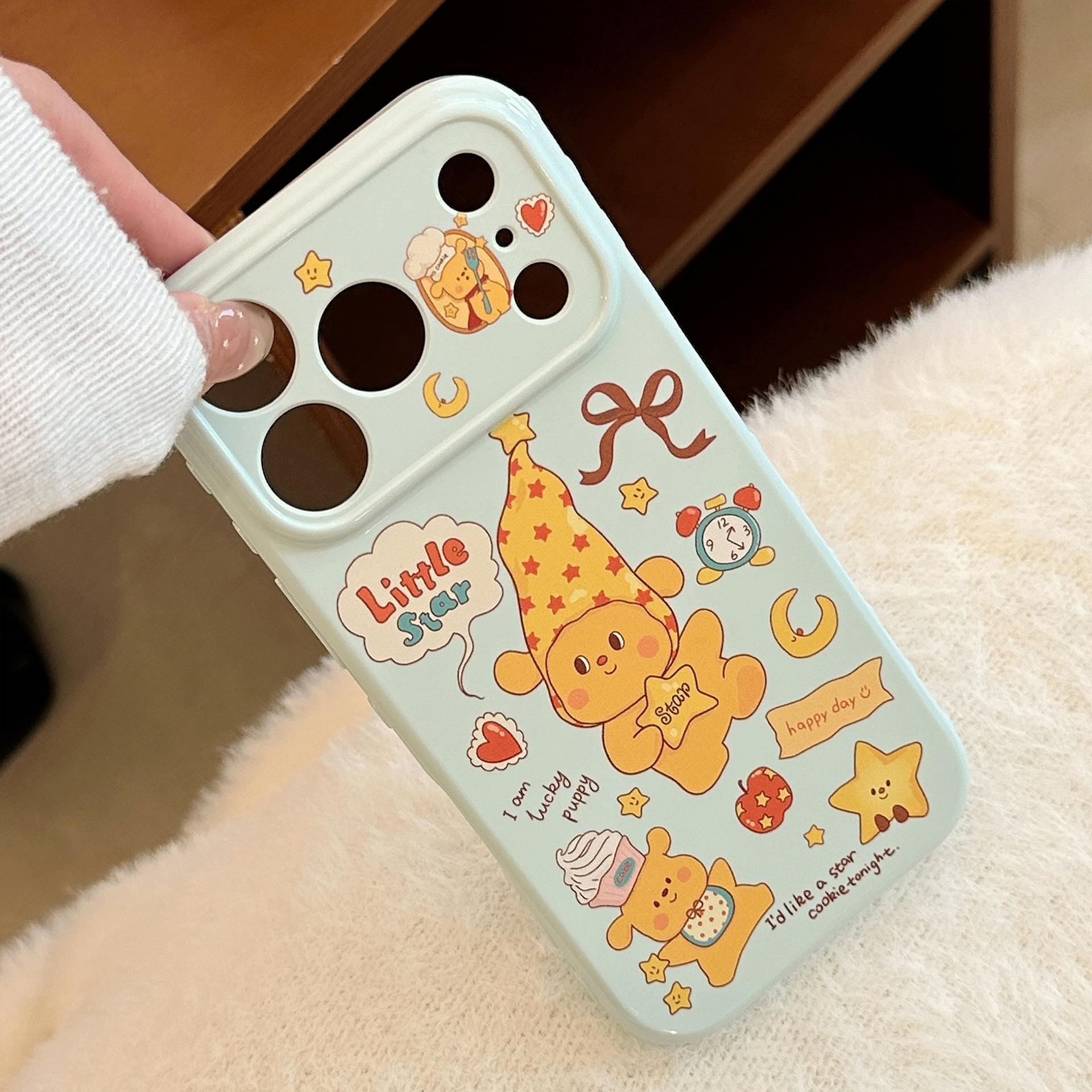 

Instagram-style Graffiti Star and Puppy Case for Apple IPhone 16 Pro Max and IPhone 17, High-quality Soft Case iphone 11