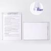 Durable Memo Clipboard Transparent Paper Organizer Portable Writing Tablet  Signing
