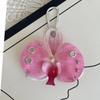 Colorful Simulation Flower Keyring Simulation Flower Flower Bag Pendant Butterfly Orchid Keychain