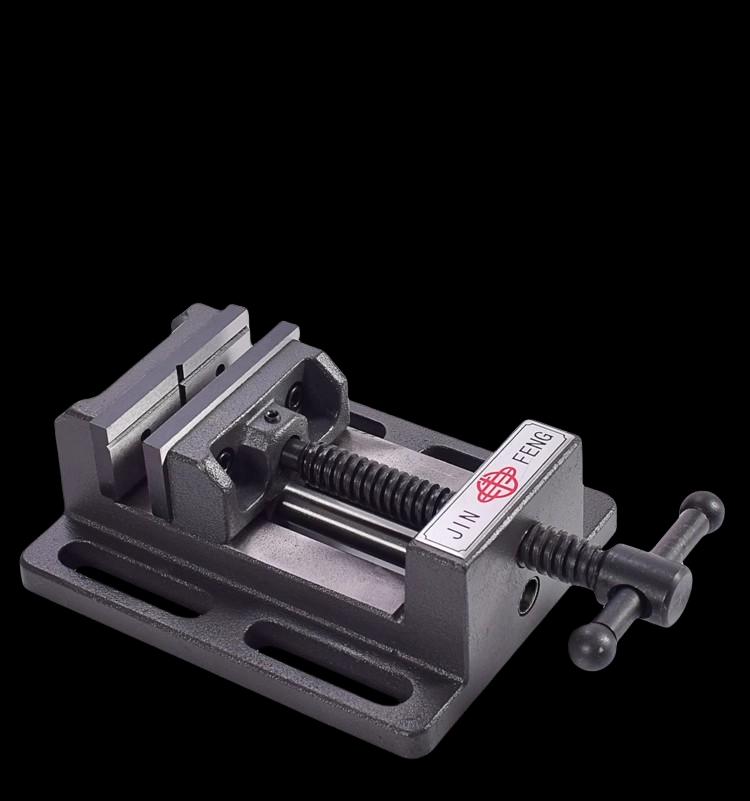 Heavy-Duty Drill Press Guide Flat Jaw Vise Fixture, 3 - 8 Inch