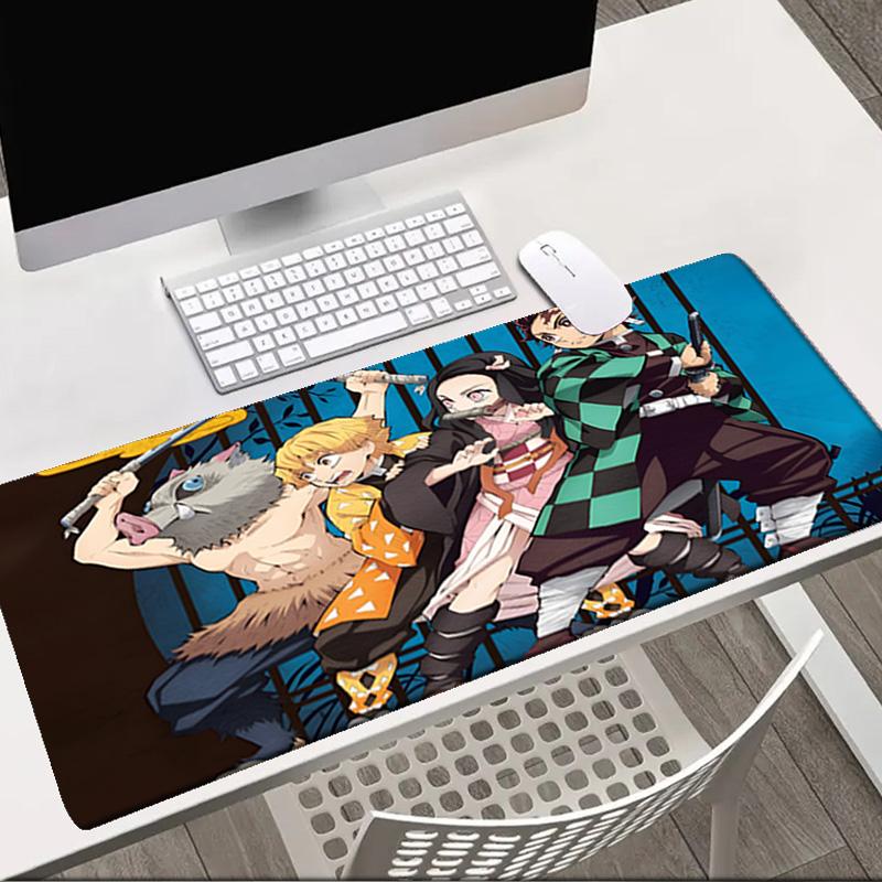 Demon Anime Group   Mouse Pad Office Desk Mat, Gaming Mouse Pad Mousepad, Keyboard pad,Heavy-Duty Non-Slip Rubber Backing, Gift