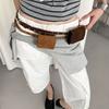 PU Belt Waist Bag Suede Waist Packs Mini Women Belt Bag  Outdoor