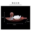 MARAYAN Ceramic Incense Incense Cute Lotus Flower Portable Incense Burner for Incense Perfect for Buddhist Tea and Kodo and Perfect for and Home A