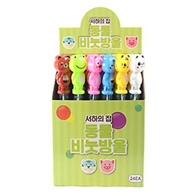 Seohas House zvířecí mýdlové bubliny 6 typů x 4p Korejské dětské hračky