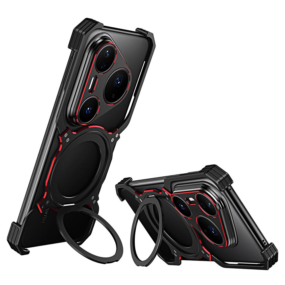 For Huawei Pura 80 Pro+ Case Kickstand Metal Bumper Magnetic Phone Cover