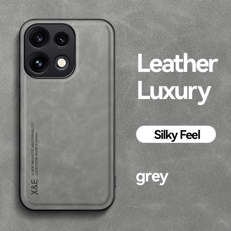 KEYSION Luxury Retro PU Leather Phone Case for OPPO Reno16 Pro 5G Silicone+PC Shockproof Phone Cover for OPPO Reno16 F 16 FS 5G