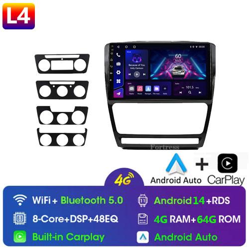 Android12 Car Radio for Skoda Octavia 2 A5 2004-2013 Multimedia Video Player Navigation 2Din Stereo DVD Carplay Head Unit