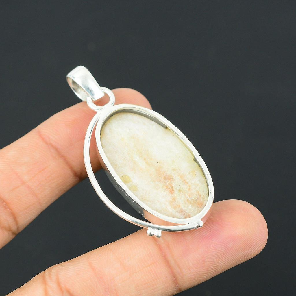 Sisters Day Sale 925 Sterling Silver Natural Sunstone Mother New Pendant Jewelry