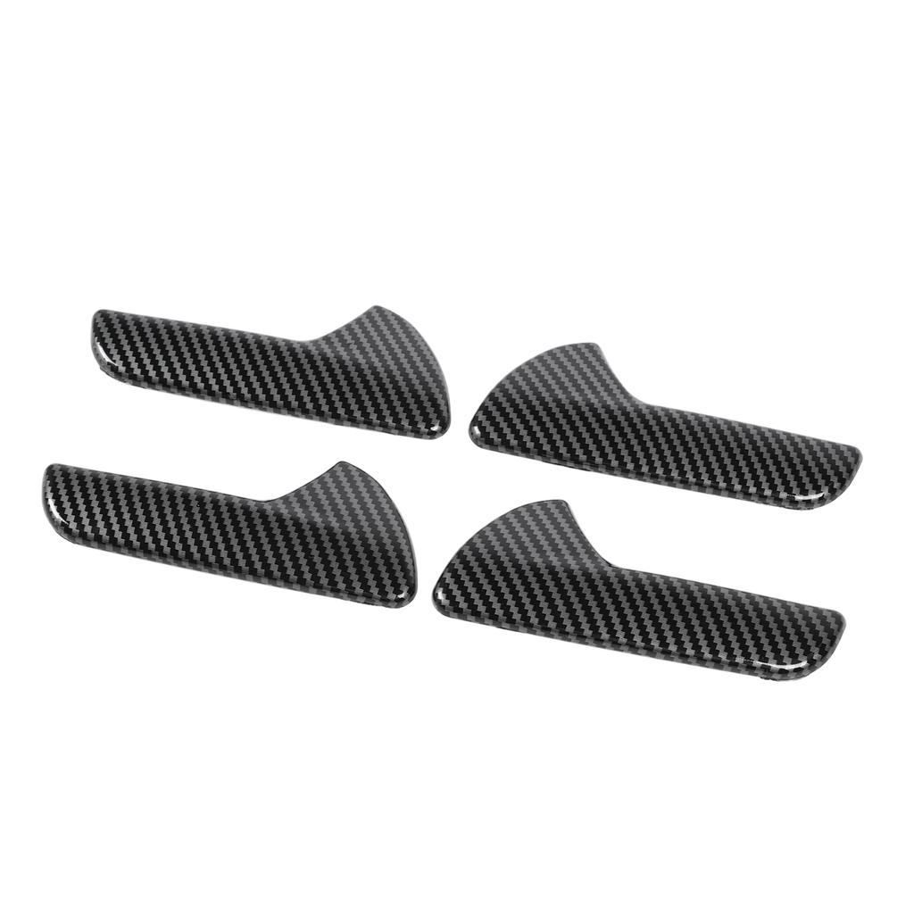 4 Pcs Inner Door Handle Cover Trim Fashionable Anti Scratch Abrasion Proof Easy Install for Cars
